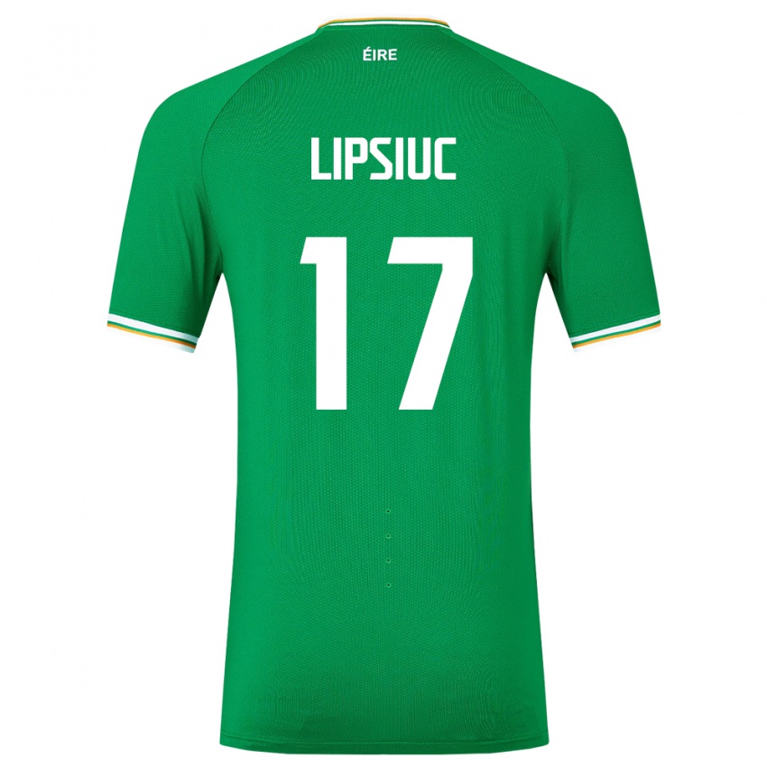 Kinderen Ierland Darius Lipsiuc #17 Groente Thuisshirt Thuistenue 24-26 T-Shirt België