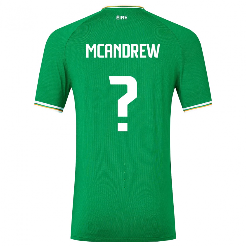 Kinderen Ierland Niall Mcandrew #0 Groente Thuisshirt Thuistenue 24-26 T-Shirt België