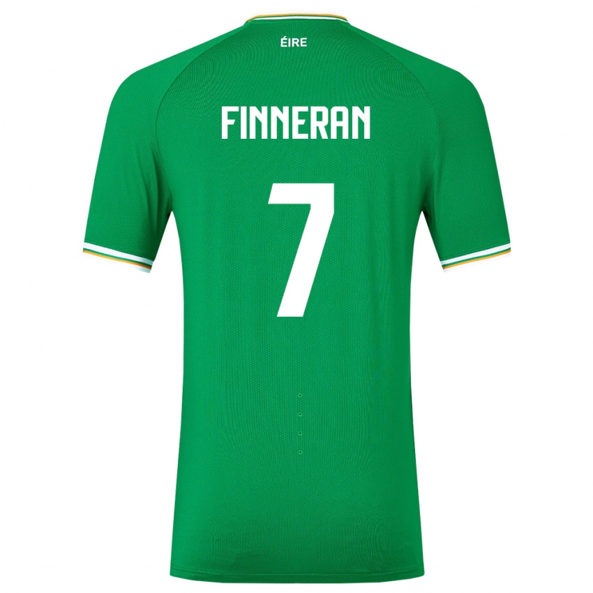 Kinderen Ierland Rory Finneran #7 Groente Thuisshirt Thuistenue 24-26 T-Shirt België