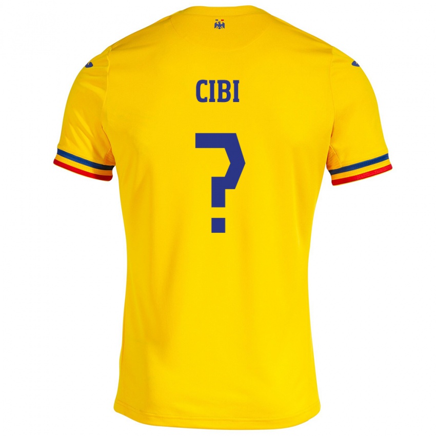 Enfant Maillot Roumanie Fabiano Cibi #0 Jaune Tenues Domicile 24-26 T-Shirt Belgique