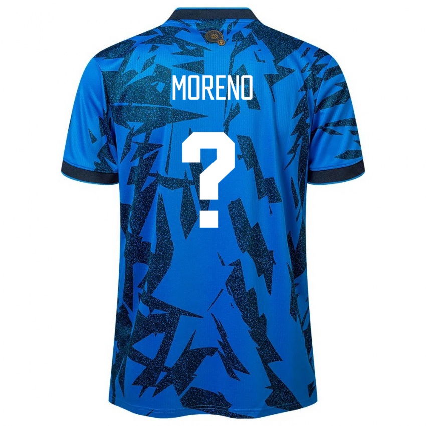 Kinderen El Salvador Amando Moreno #0 Blauw Thuisshirt Thuistenue 24-26 T-Shirt België