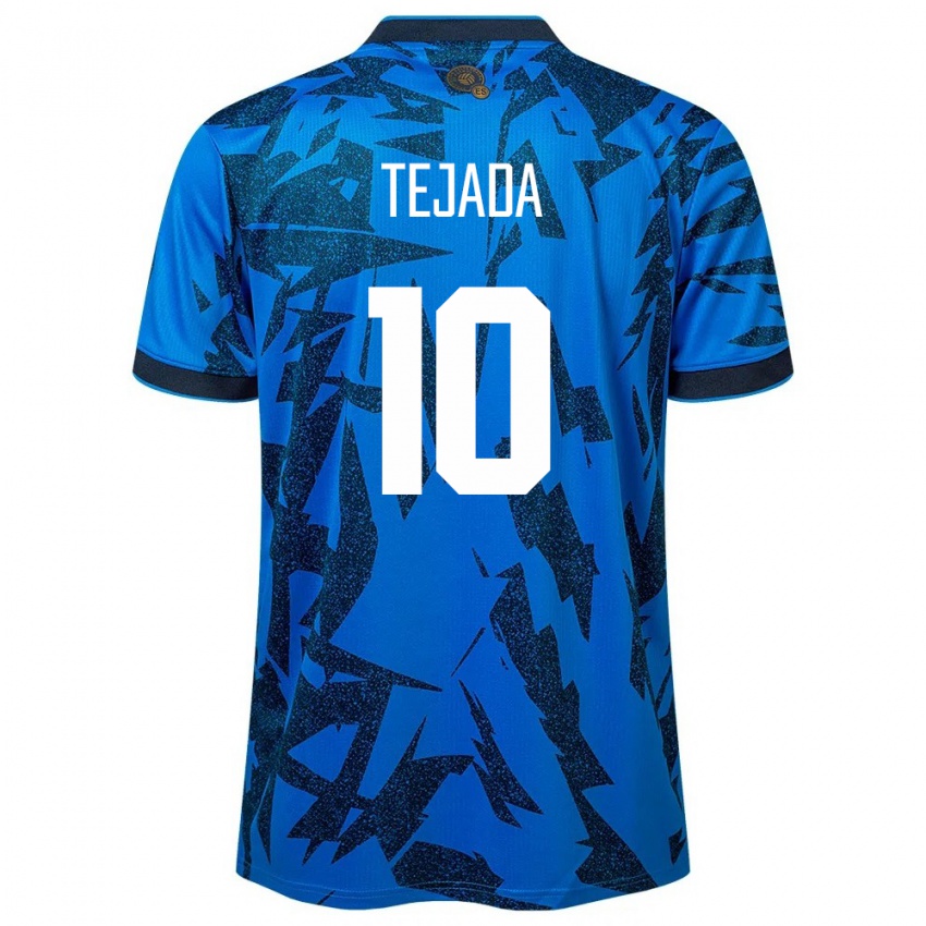 Kinderen El Salvador Rafael Tejada #10 Blauw Thuisshirt Thuistenue 24-26 T-Shirt België
