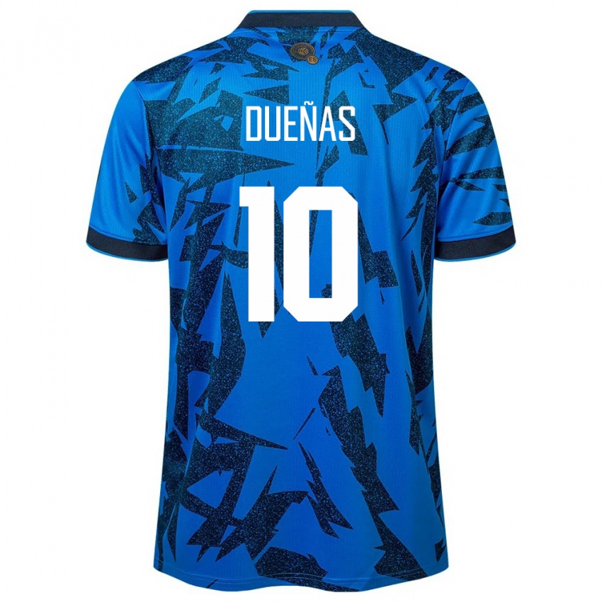 Kinderen El Salvador Enrico Dueñas #10 Blauw Thuisshirt Thuistenue 24-26 T-Shirt België