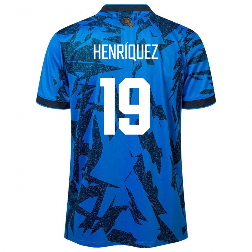 Kinderen El Salvador Alejandro Henríquez #19 Blauw Thuisshirt Thuistenue 24-26 T-Shirt België