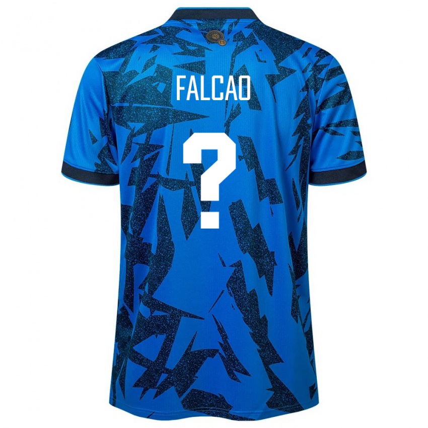 Kinderen El Salvador Kiano Falcao #0 Blauw Thuisshirt Thuistenue 24-26 T-Shirt België