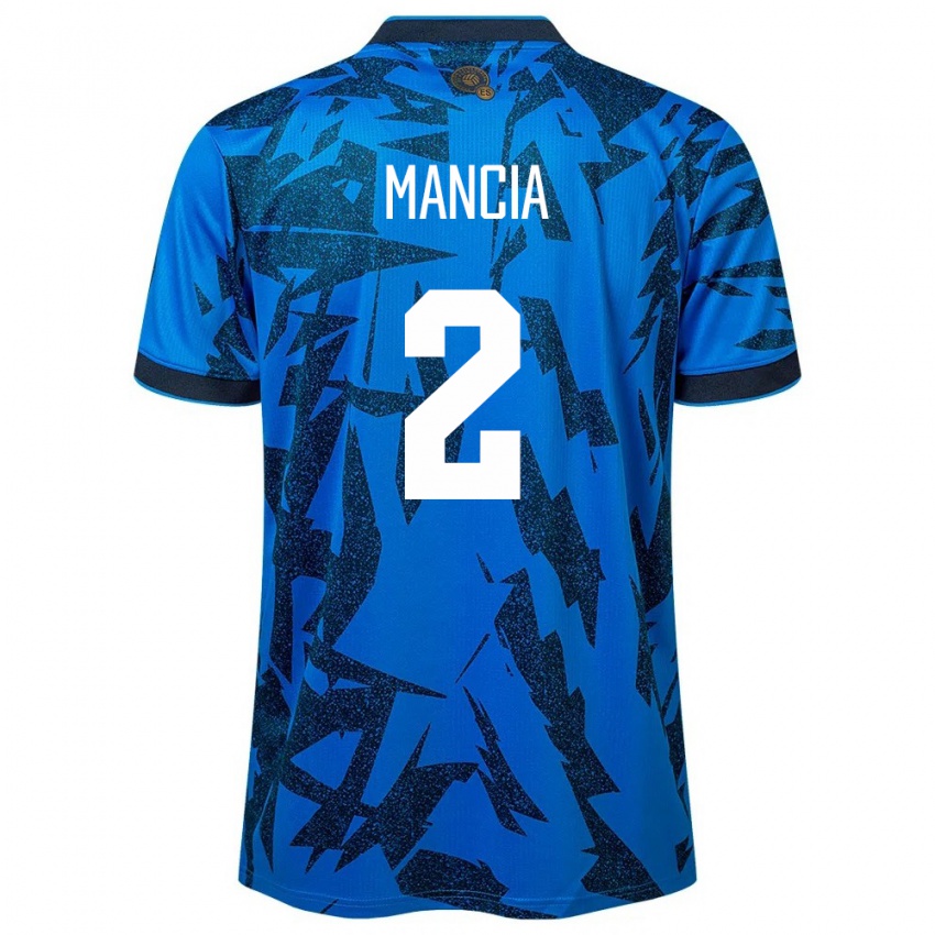 Kinderen El Salvador Steven Mancia #2 Blauw Thuisshirt Thuistenue 24-26 T-Shirt België