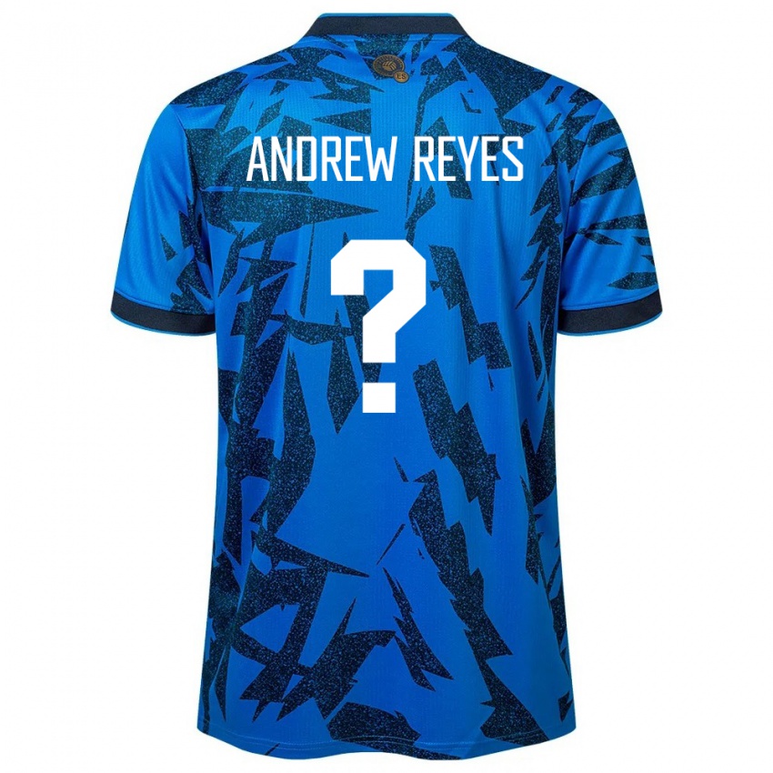 Kinderen El Salvador Andrew Reyes #0 Blauw Thuisshirt Thuistenue 24-26 T-Shirt België