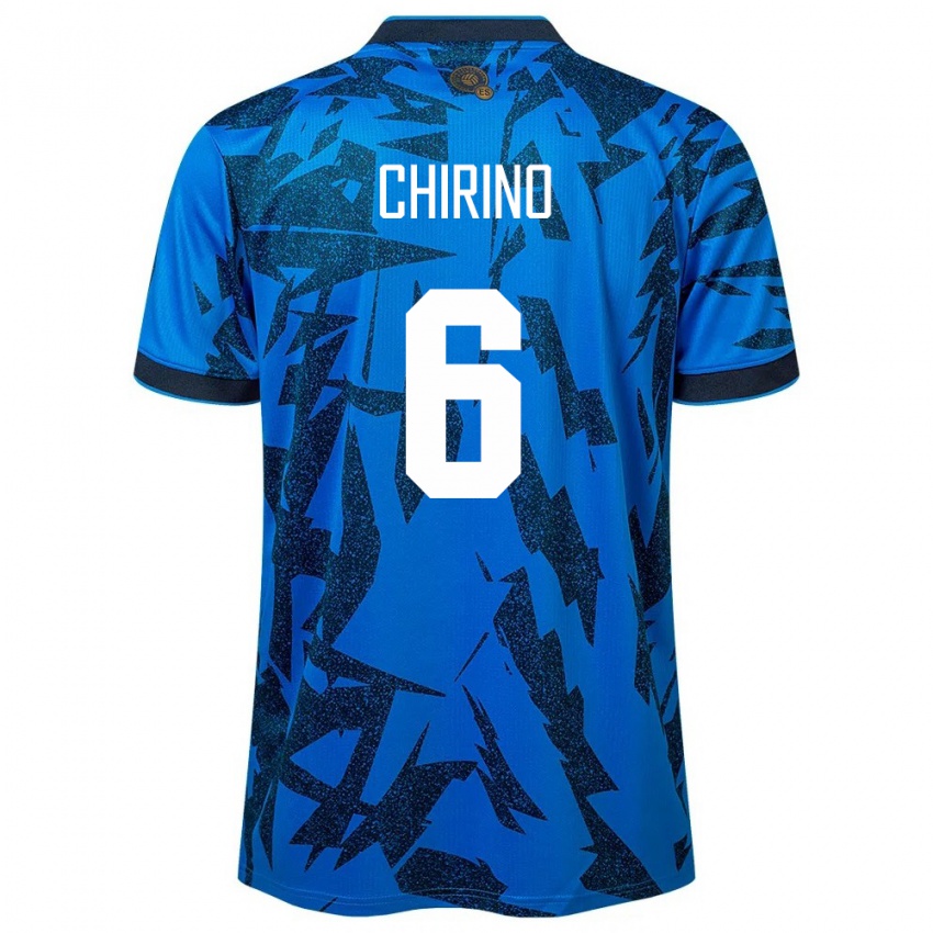 Kinderen El Salvador Alejandra Chirino #6 Blauw Thuisshirt Thuistenue 24-26 T-Shirt België