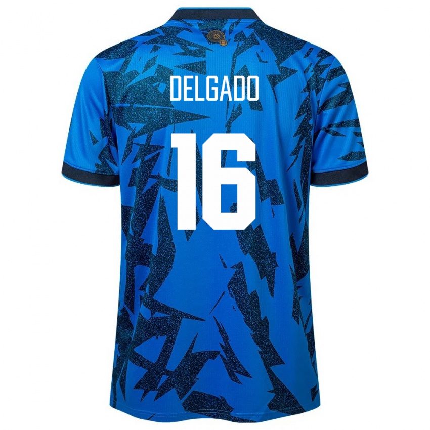 Kinderen El Salvador Vasthy Delgado #16 Blauw Thuisshirt Thuistenue 24-26 T-Shirt België