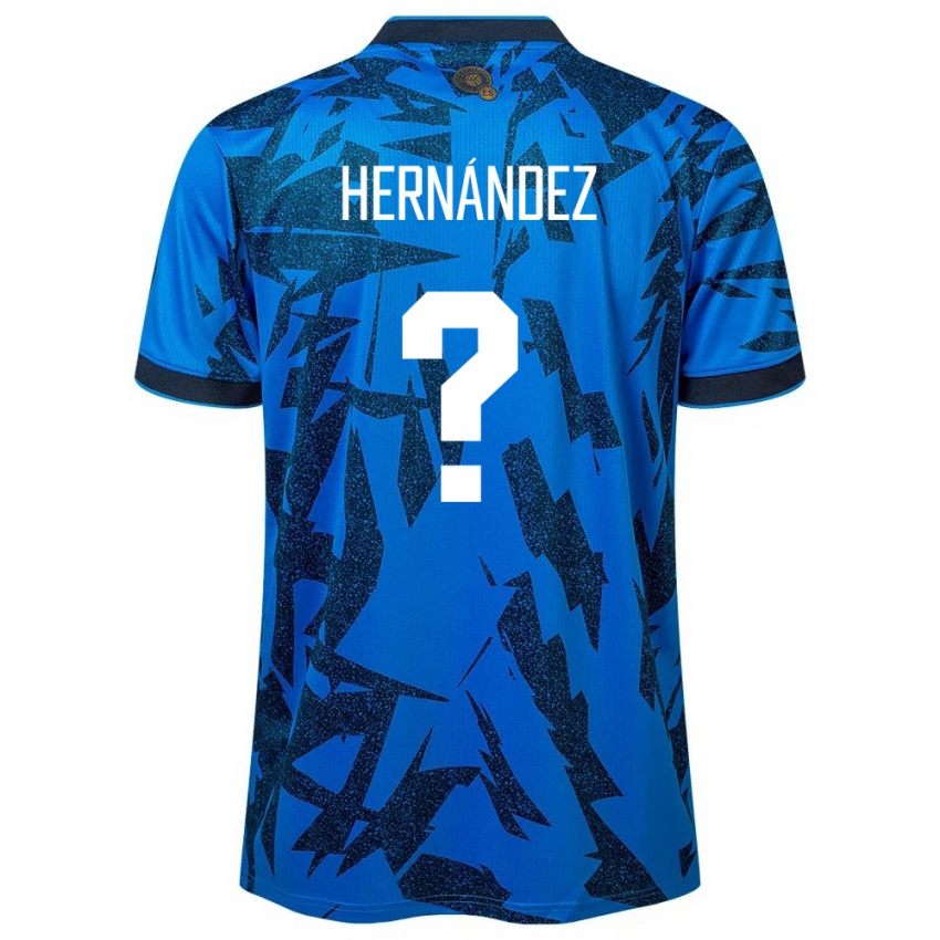 Kinderen El Salvador Irma Dolores Hernández #0 Blauw Thuisshirt Thuistenue 24-26 T-Shirt België