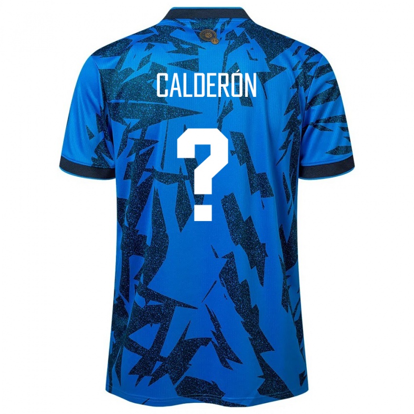 Kinderen El Salvador Paola Calderón #0 Blauw Thuisshirt Thuistenue 24-26 T-Shirt België