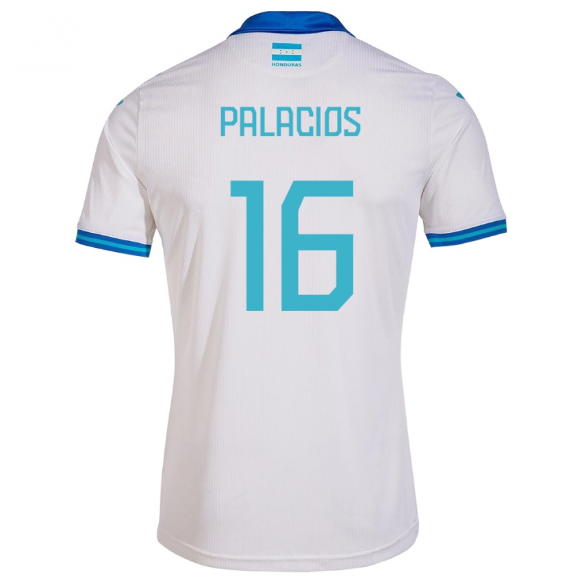 Kinderen Honduras Danilo Palacios #16 Wit Thuisshirt Thuistenue 24-26 T-Shirt België