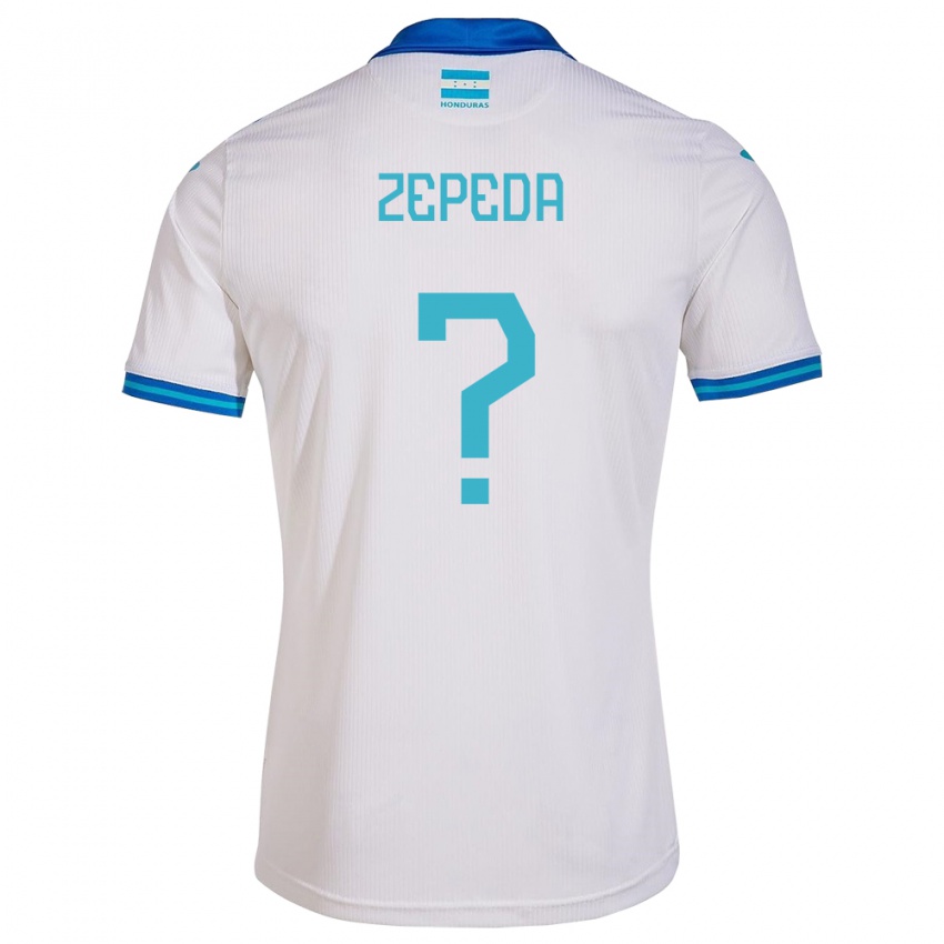 Kinderen Honduras Melquizedeck Zepeda #0 Wit Thuisshirt Thuistenue 24-26 T-Shirt België
