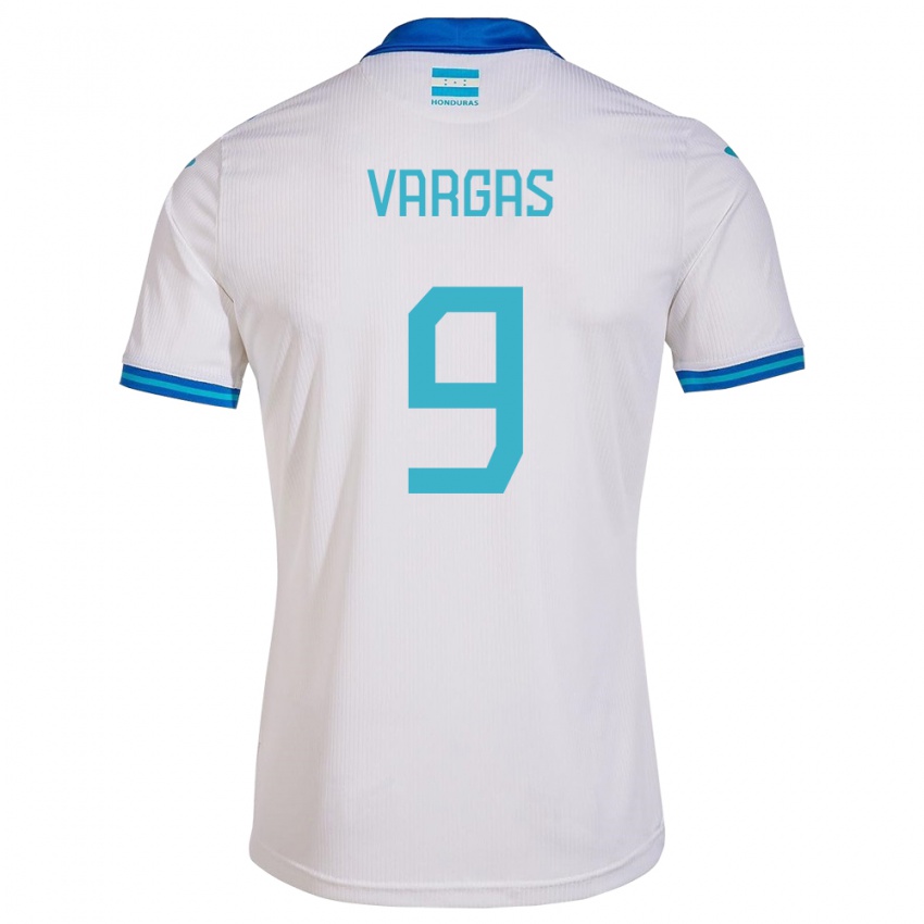 Enfant Maillot Honduras Nayrobi Vargas #9 Blanc Tenues Domicile 24-26 T-Shirt Belgique