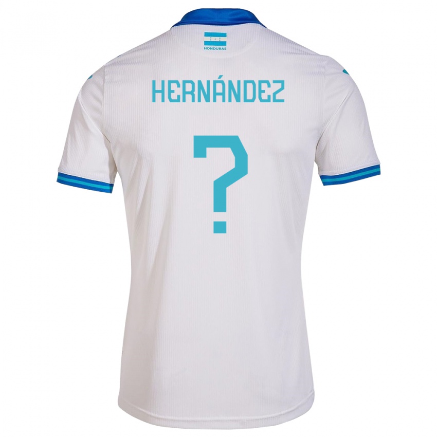 Enfant Maillot Honduras Riccy Hernández #0 Blanc Tenues Domicile 24-26 T-Shirt Belgique