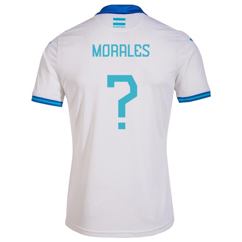 Enfant Maillot Honduras Melida Morales #0 Blanc Tenues Domicile 24-26 T-Shirt Belgique