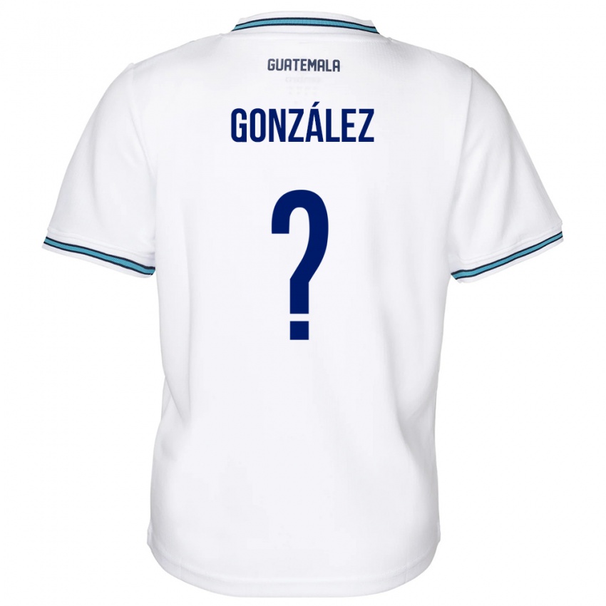 Enfant Maillot Guatemala Erick González #0 Blanc Tenues Domicile 24-26 T-Shirt Belgique