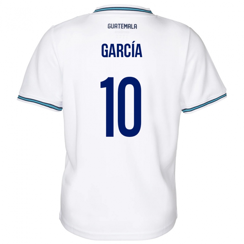 Enfant Maillot Guatemala Gabriel García #10 Blanc Tenues Domicile 24-26 T-Shirt Belgique