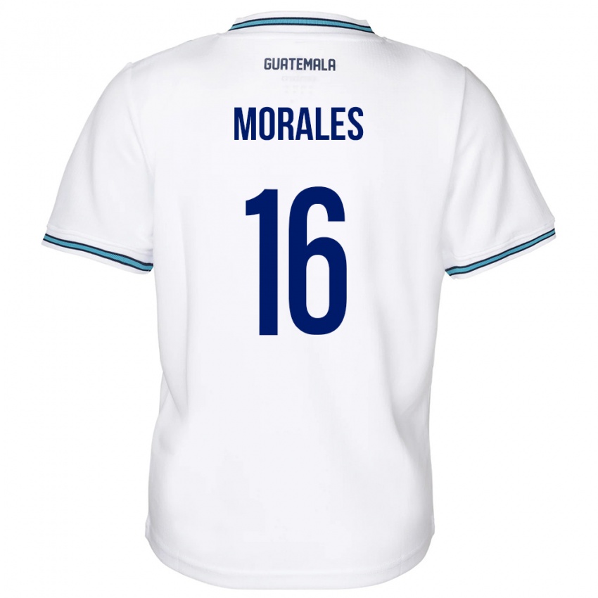 Kinderen Guatemala José Morales #16 Wit Thuisshirt Thuistenue 24-26 T-Shirt België