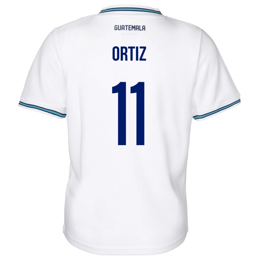 Enfant Maillot Guatemala Andersson Ortiz #11 Blanc Tenues Domicile 24-26 T-Shirt Belgique