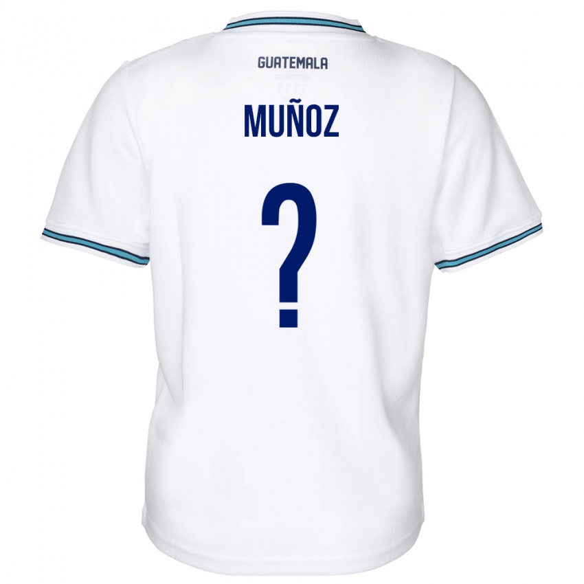 Enfant Maillot Guatemala Rudy Muñoz #0 Blanc Tenues Domicile 24-26 T-Shirt Belgique