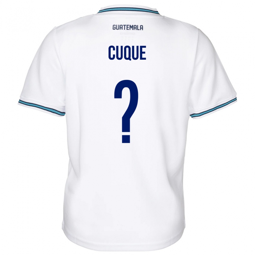 Enfant Maillot Guatemala Diego Cuque #0 Blanc Tenues Domicile 24-26 T-Shirt Belgique