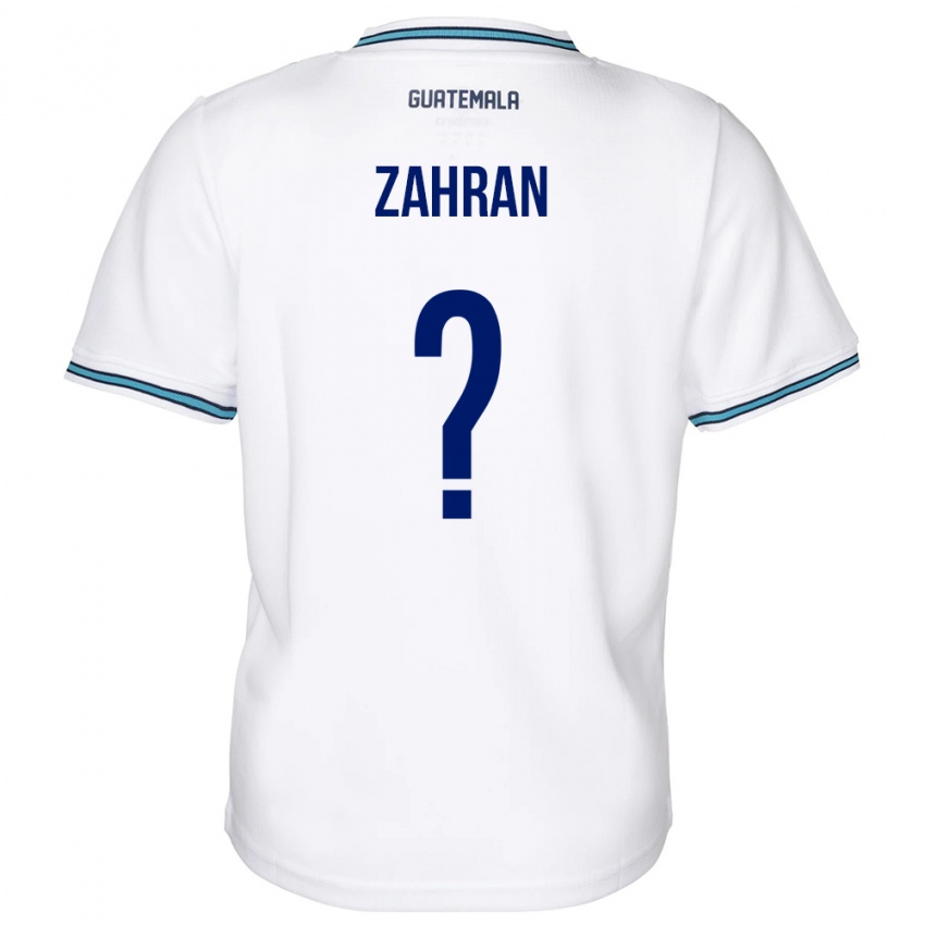 Enfant Maillot Guatemala William Zahran #0 Blanc Tenues Domicile 24-26 T-Shirt Belgique