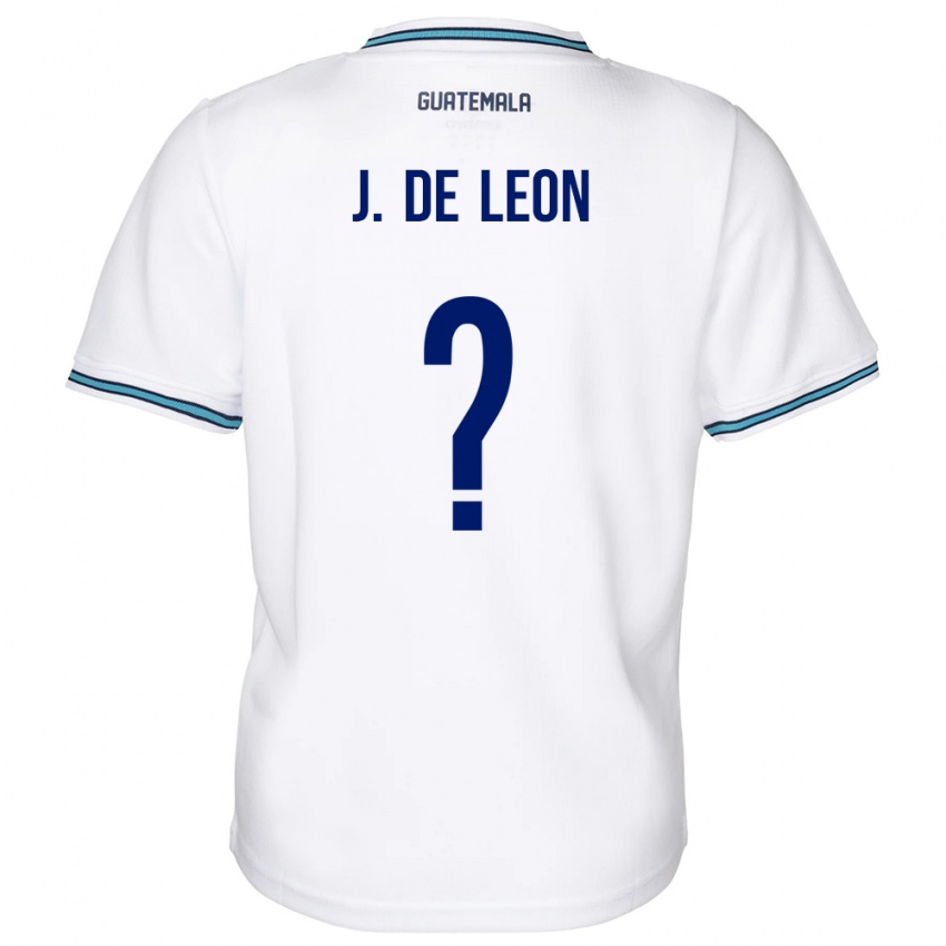 Enfant Maillot Guatemala Jose De Leon #0 Blanc Tenues Domicile 24-26 T-Shirt Belgique