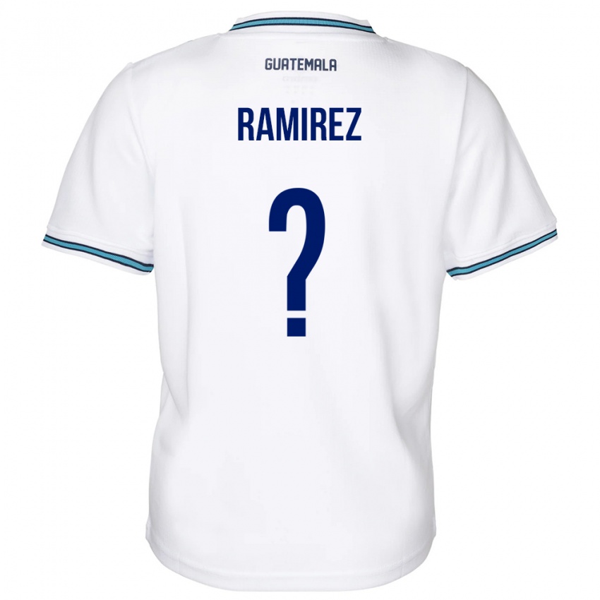 Enfant Maillot Guatemala Nelson Ramirez #0 Blanc Tenues Domicile 24-26 T-Shirt Belgique