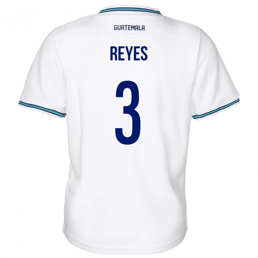 Enfant Maillot Guatemala Martha Reyes #3 Blanc Tenues Domicile 24-26 T-Shirt Belgique