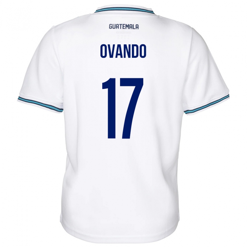 Enfant Maillot Guatemala Sandra Ovando #17 Blanc Tenues Domicile 24-26 T-Shirt Belgique