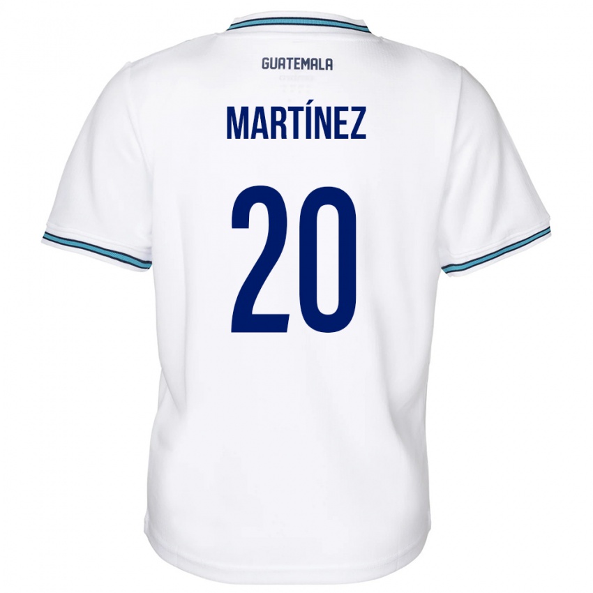 Enfant Maillot Guatemala Ana Lucía Martínez #20 Blanc Tenues Domicile 24-26 T-Shirt Belgique