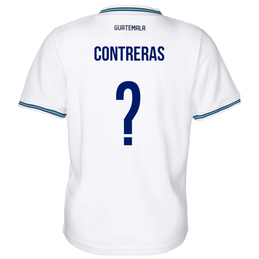 Enfant Maillot Guatemala Betzael Contreras #0 Blanc Tenues Domicile 24-26 T-Shirt Belgique