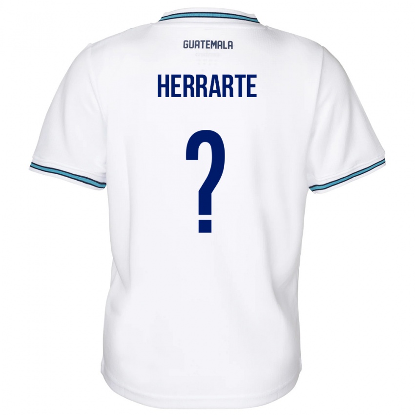 Enfant Maillot Guatemala María Herrarte #0 Blanc Tenues Domicile 24-26 T-Shirt Belgique