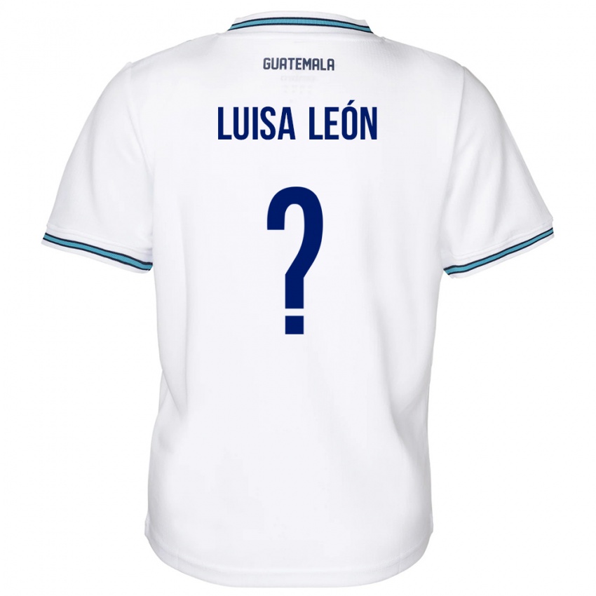 Kinderen Guatemala Luisa León #0 Wit Thuisshirt Thuistenue 24-26 T-Shirt België