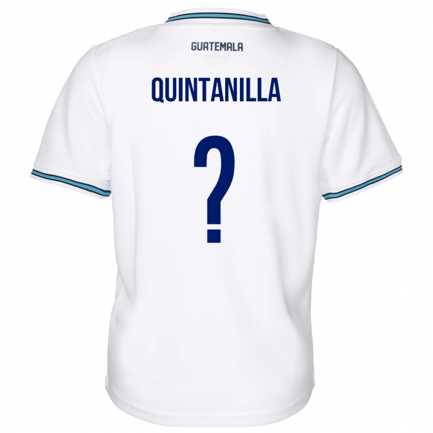 Enfant Maillot Guatemala Anayelli Quintanilla #0 Blanc Tenues Domicile 24-26 T-Shirt Belgique