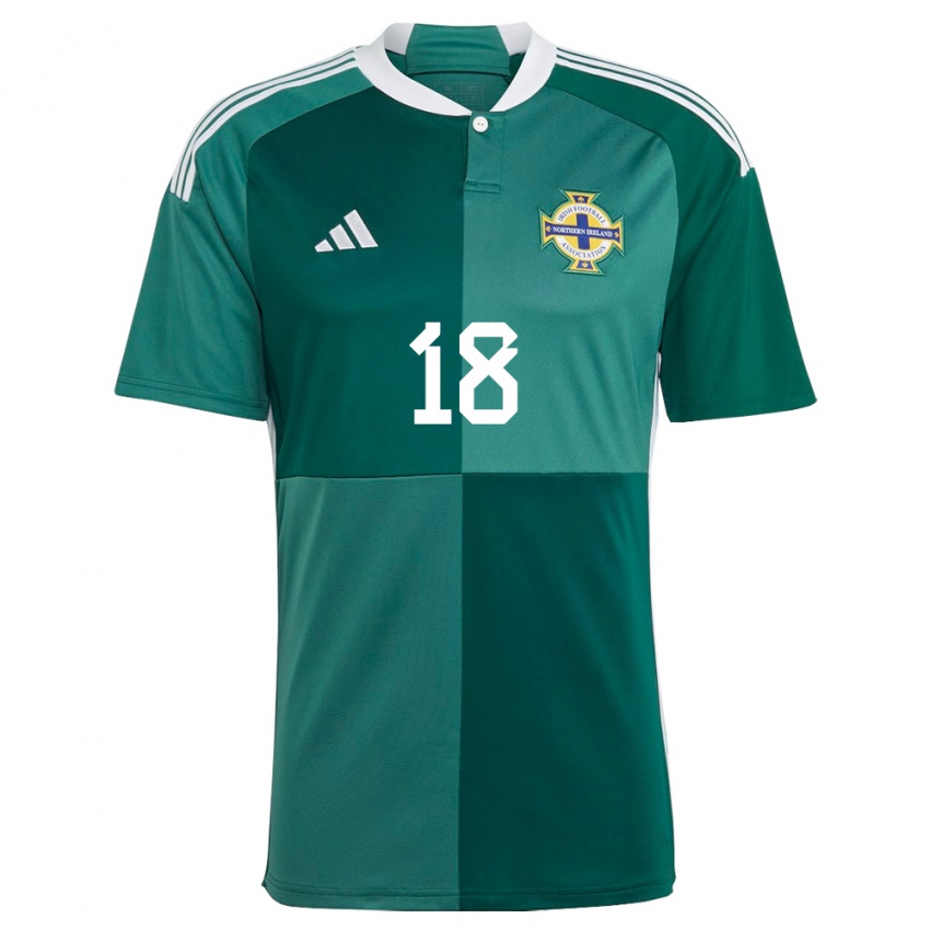 Kinderen Noord-Ierland Caitlin Mcguinness #18 Groente Thuisshirt Thuistenue 24-26 T-Shirt België