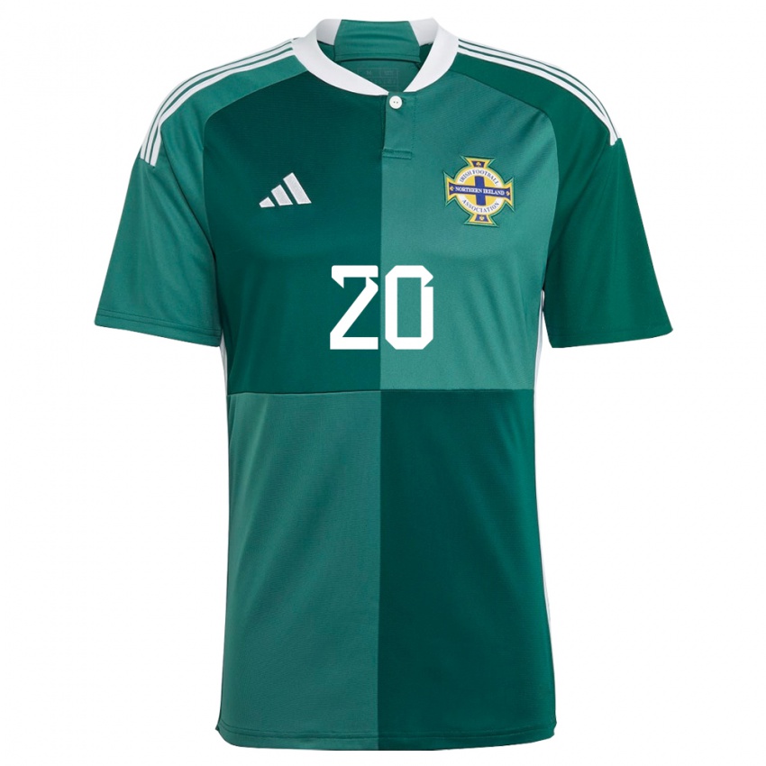 Kinderen Noord-Ierland Ceadach O’neill #20 Groente Thuisshirt Thuistenue 24-26 T-Shirt België