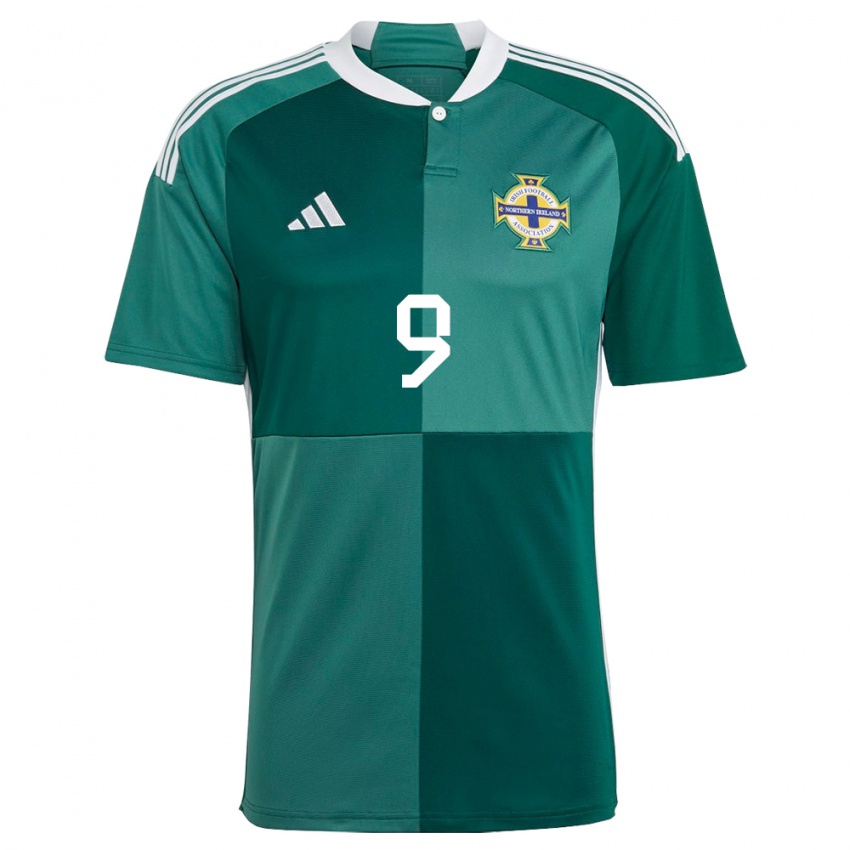 Kinderen Noord-Ierland Conor Washington #9 Groente Thuisshirt Thuistenue 24-26 T-Shirt België