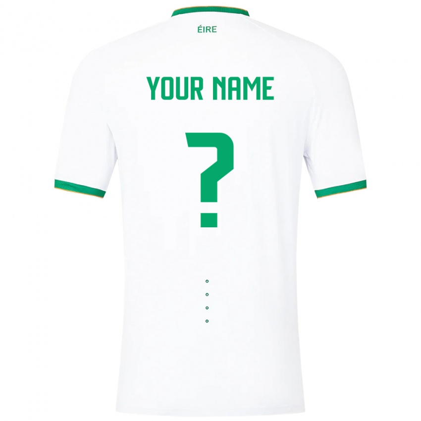 Kinderen Ierland Uw Naam #0 Wit Uitshirt Uittenue 24-26 T-Shirt België