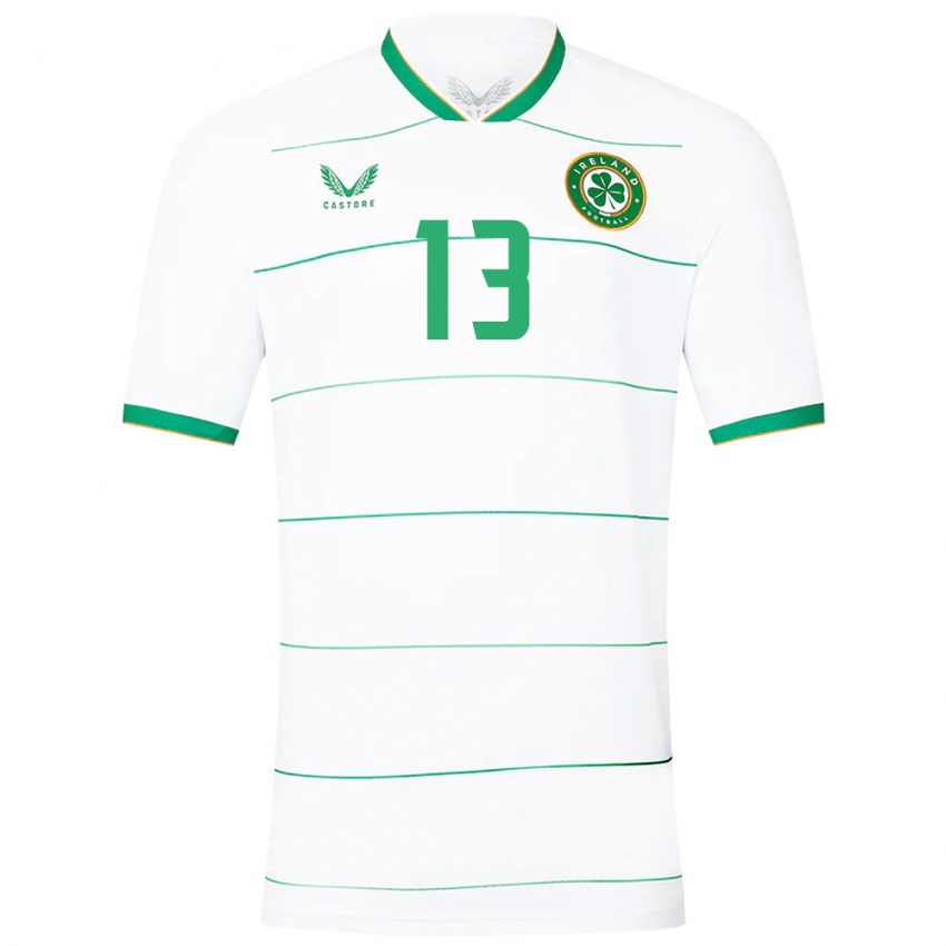 Kinderen Ierland Alannah Mcevoy #13 Wit Uitshirt Uittenue 24-26 T-Shirt België