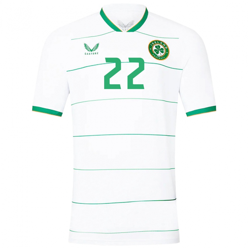 Kinderen Ierland Connor O'riordan #22 Wit Uitshirt Uittenue 24-26 T-Shirt België