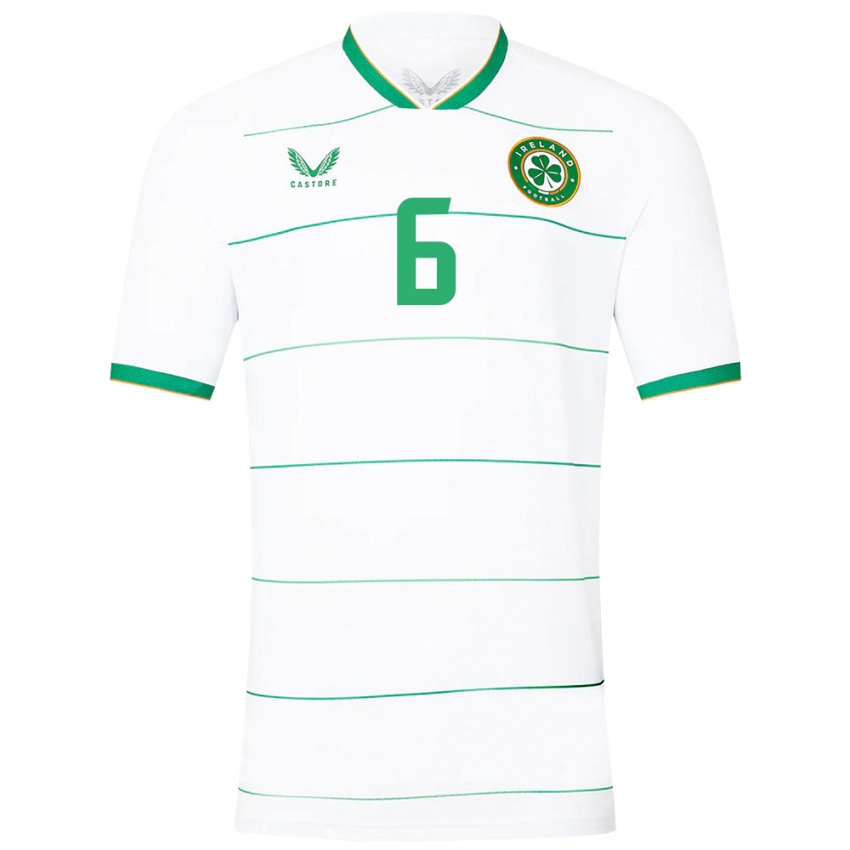 Kinderen Ierland Megan Connolly #6 Wit Uitshirt Uittenue 24-26 T-Shirt België