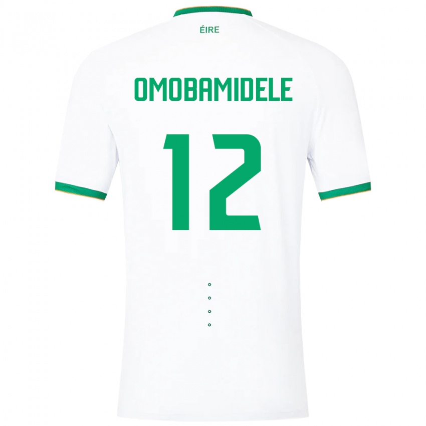 Kinderen Ierland Andrew Omobamidele #12 Wit Uitshirt Uittenue 24-26 T-Shirt België