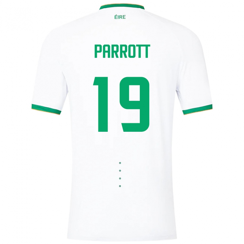 Kinderen Ierland Troy Parrott #19 Wit Uitshirt Uittenue 24-26 T-Shirt België