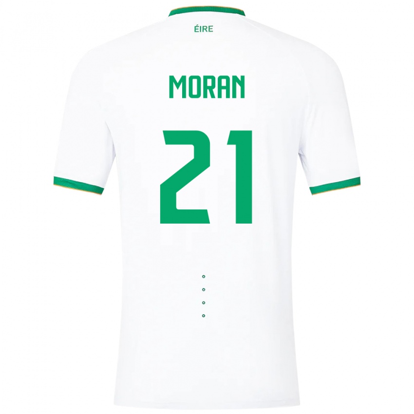 Kinderen Ierland Andy Moran #21 Wit Uitshirt Uittenue 24-26 T-Shirt België