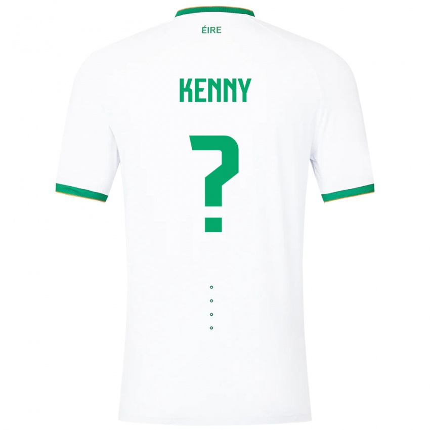 Enfant Maillot Irlande Johnny Kenny #0 Blanc Tenues Extérieur 24-26 T-Shirt Belgique