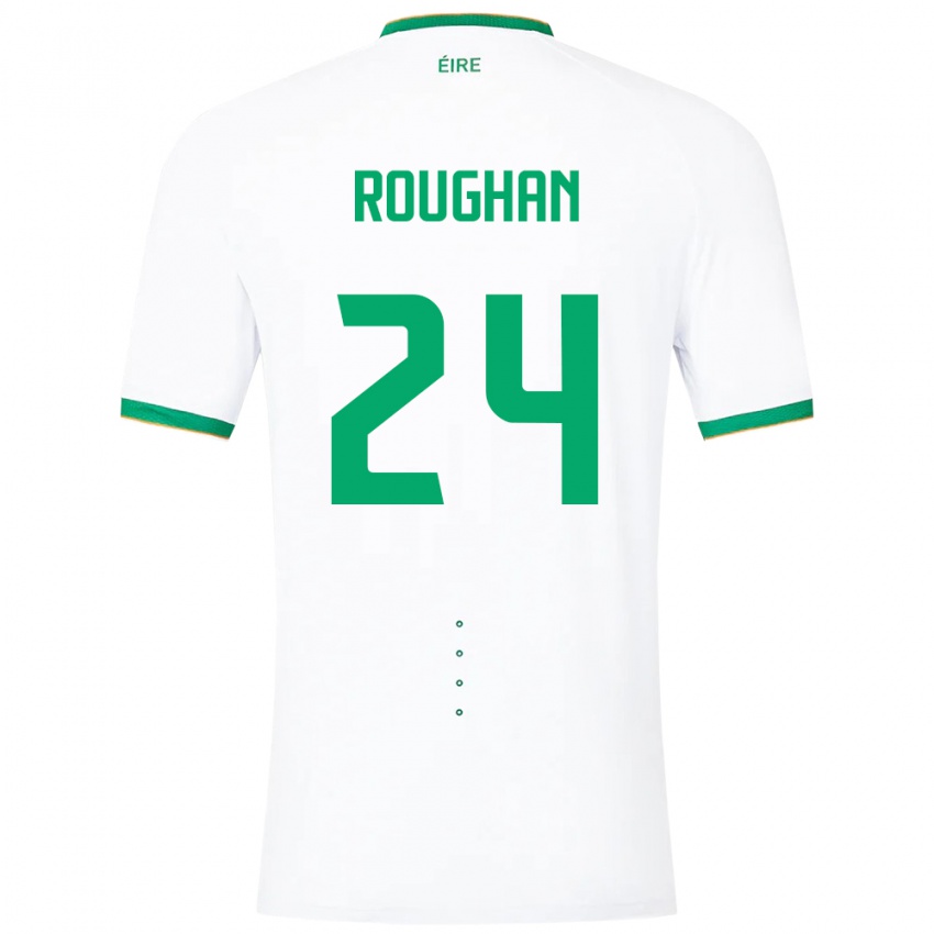 Kinderen Ierland Sean Roughan #24 Wit Uitshirt Uittenue 24-26 T-Shirt België