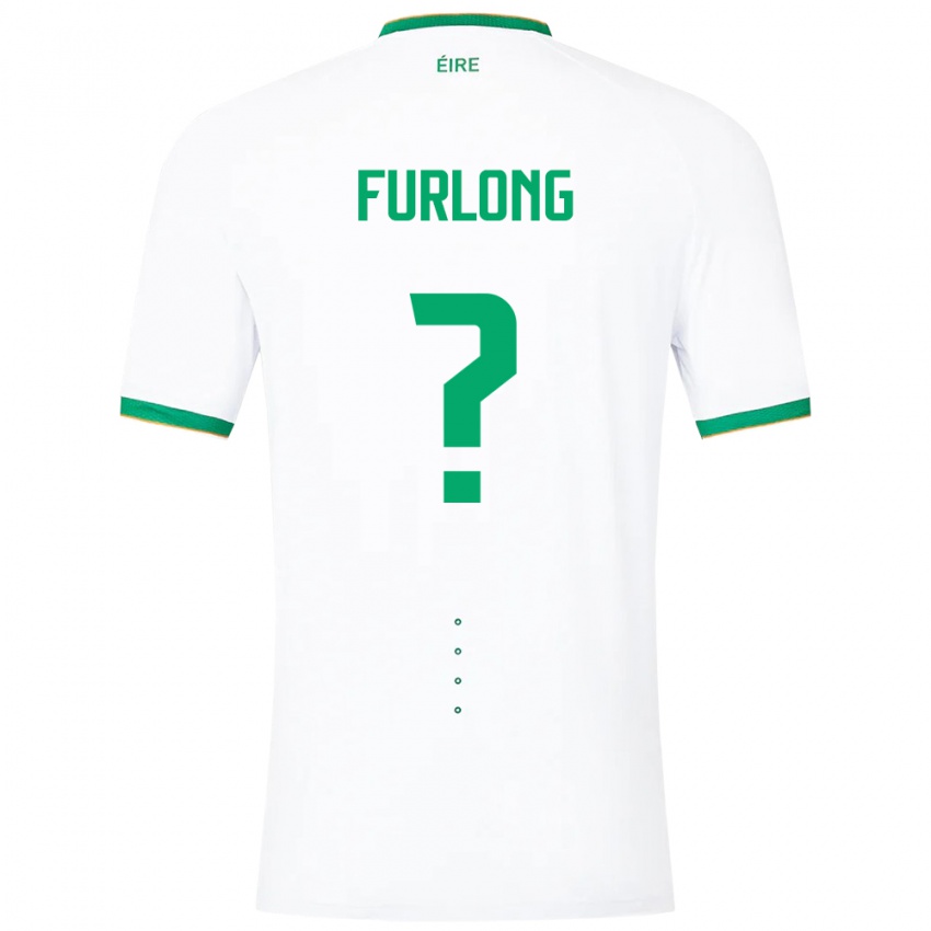 Kinderen Ierland James Furlong #0 Wit Uitshirt Uittenue 24-26 T-Shirt België