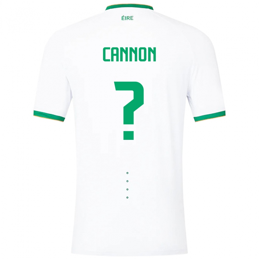 Kinderen Ierland Thomas Cannon #0 Wit Uitshirt Uittenue 24-26 T-Shirt België